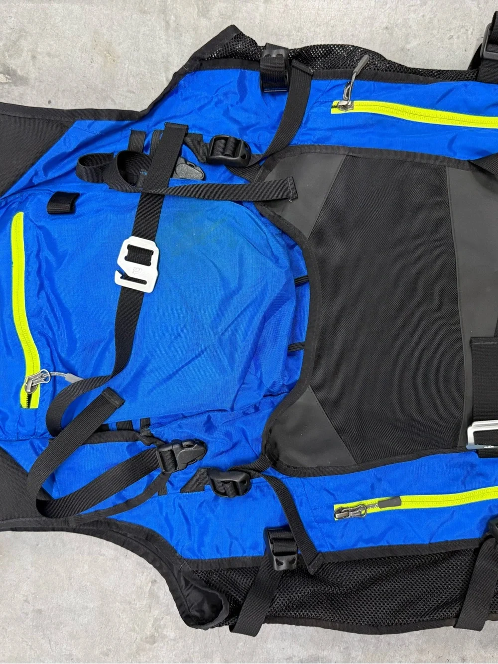 THE NORTH FACE POWDER GUIDE VEST Size Small Bomber Blue Black Summit Series RARE